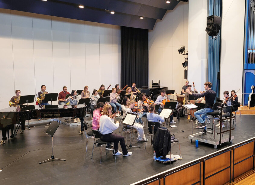 Ein studentisches Kammerorchester spielt am 28.10. im Konzertsaal (Foto: provat)
